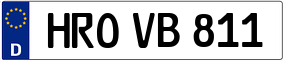 Trailer License Plate